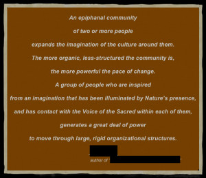 less-structured the community is,the more powerful the pace of change ...