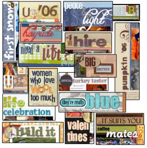 Roundup of Ideas and Tutorials for Scrapbook Page Titles. Ideas and ...