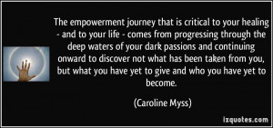 More Caroline Myss Quotes