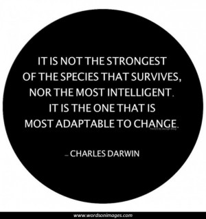 Quote About Adapting Darwin