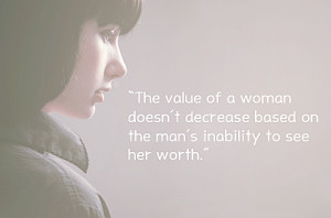 She can handle trouble and carry heavy burdens. She holds happiness ...