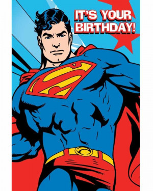Superman Birthday Card Superman birthday card