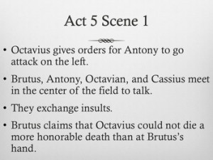 Julius Caesar Act 5 Guided Reading Summaries