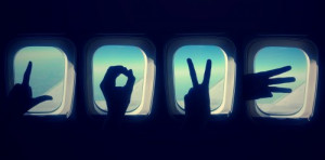 love #airplane #window #fingers
