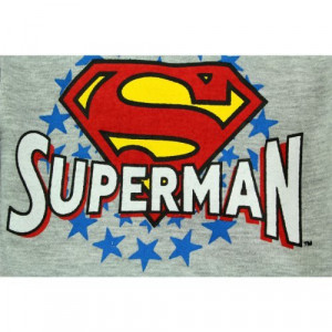 DC Comics Superman “Stars” Grey 2-Pack Infant Bodysuit Set