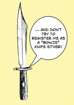 Wants Help With Knife Company Trademark