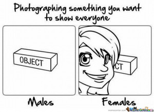 Photographing: Male Vs Female