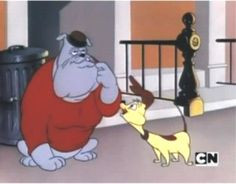 ... Chester circled Spike the Bulldog in the old-school Looney Tunes