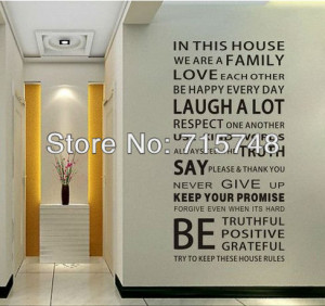 Free-Shipping-Hot-Selling-HOUSE-RULES-English-Vinyl-Wall-Decals ...