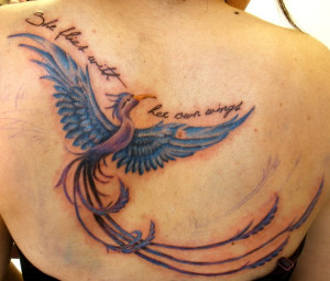 Phoenix back tattoo ideas