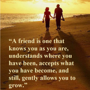 Friend Is One That Knows You As You Are, Understands where you have ...