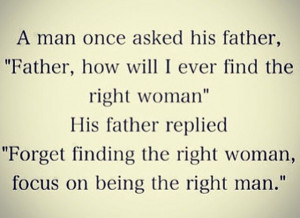 The right man