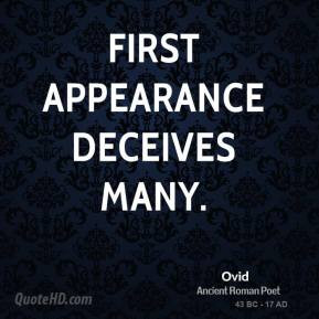 Quotes on Appearance – Appearances Quotes - Quote - ovid-poet-quote ...