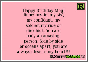 Happy Birthday Meg