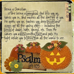 Being a Christian is like a pumpkin