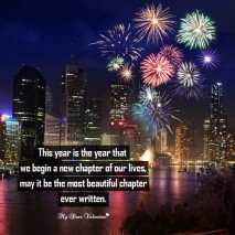 New Year Picture Quote - New chapter