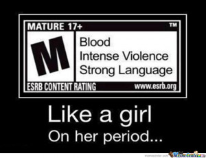 Girl On Her Period