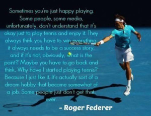 Federer Drops One of His Legendary Quotes