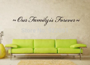 -FAMILY-IS-FOREVER-Wall-Decal-Sticker-Inspirational-Art-Romantic-Word ...