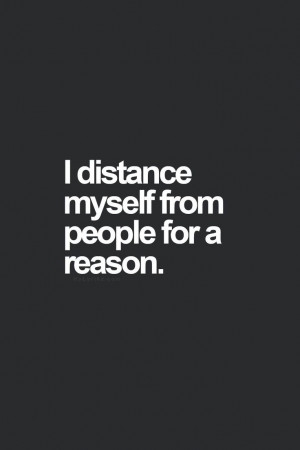 distance myself