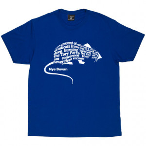 Nye Bevan Vermin Quote Royal Blue Men's T-Shirt. An abridged quote of ...