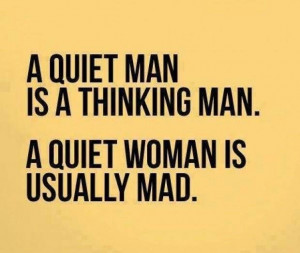 Quiet man quiet woman