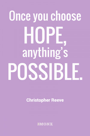 Christopher Reeve Quotes Poster