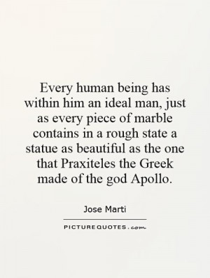 one that Praxiteles the Greek made of the god Apollo Picture Quote 1