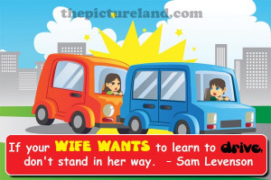 Funny Sayings Quotes On Woman Driving With Car Accident… Picture Of ...