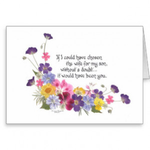 For a daughter-in-law greeting card