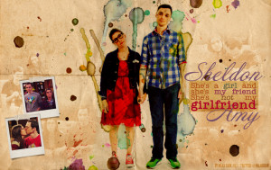 Sheldon and Amy (Shamy) Wallpaper by maahdion