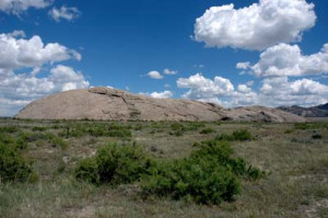 Oregon Trail Independence Rock Wyoming