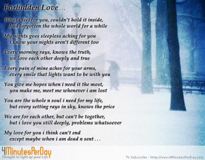 forbidden love poems