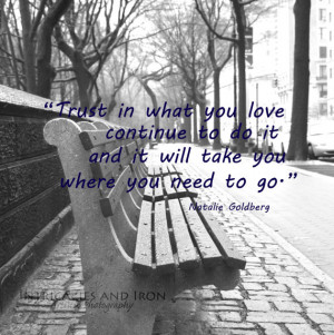 Central Park Bench - Trust