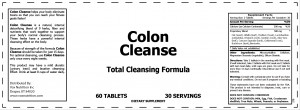 Colon Cleanse Label Template