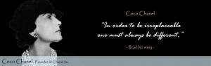 Author: Coco Chanel . Go Deeper | Website