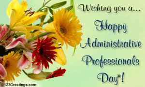 Wish a happy Admin Pro Day with this ecard.