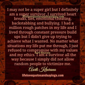 Am A Super Survivor ..