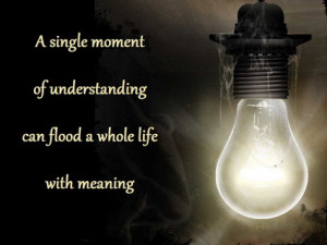 ... of Understanding Can Flood a Whole Life With Meaning ~ Life Quote