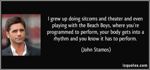 grew up doing sitcoms and theater and even playing with the Beach Boys ...