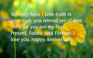 First wedding anniversary quotes for husband