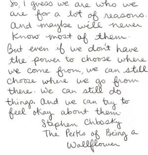 Matty Chuah Perks of Being a Wallflower Movie #WallflowerQuotes