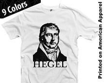 Hegel American Apparel T-shirt S-XX L Philosophy, Kant, Kierkegaard ...