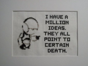 Hitchhiker's Guide Marvin Ideas Cross Stitch