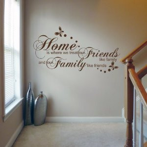... Friends - Wall Decal Quote Sticker lounge kitchen dining room hall