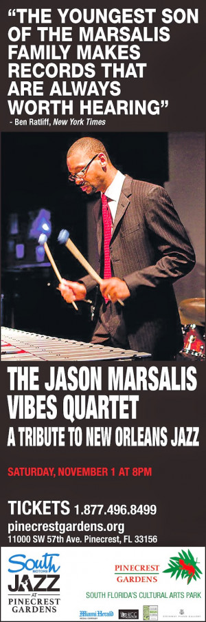 Jason Marsalis Vibes Quartet to Perform this Weekend at South Motors ...