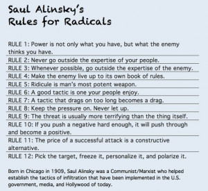 Saul Alinsky's Rules for Radicals