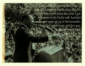MLK promise land quote