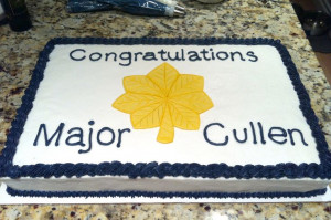 Air Force Major Promotion Cake. Vanilla Cake with Buttercream Frosting ...