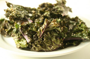 Crispy Baked Spinach or Kale Chips when I’m craving something salty ...